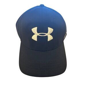 Under Armour Black Fitted Hat LG/XL Mens Stretch Fit